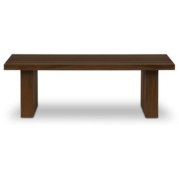 New - Moe's Denby Outdoor Coffee Table - Brown - Msrp $2599 - TA-1016-03 - 35"W x 65"D x 18"H
