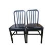 Image 1 : New - Set of 2 FatBurger Dining Chairs - 15"W x 15"D x 33"H