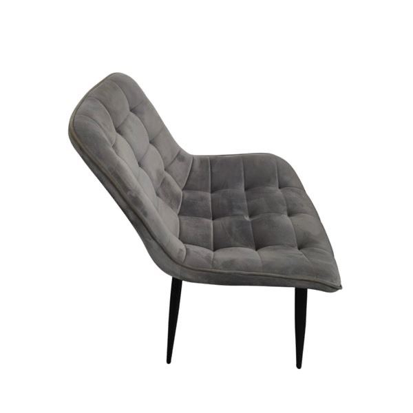 Grey Velvet Dining Chair, RV: $225...
