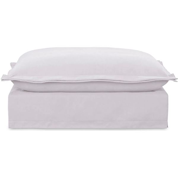 BNIB - Moe's Olivia Modular White Ottoman - Msrp $1149 - UB-1024-18 - 39"W - 43.75"D - 17.25"H