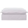 Image 1 : BNIB - Moe's Olivia Modular White Ottoman - Msrp $1149 - UB-1024-18 - 39"W - 43.75"D - 17.25"H