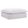 Image 2 : BNIB - Moe's Olivia Modular White Ottoman - Msrp $1149 - UB-1024-18 - 39"W - 43.75"D - 17.25"H