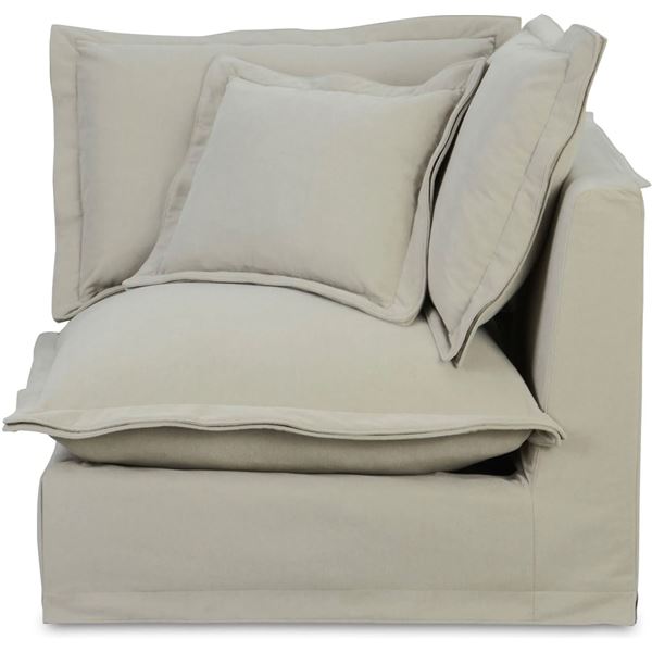 BNIB - Moe's Olivia Modular Sand Corner Chair - Msrp $1549 - UB-1025-34 - 40"W x 40"D x 31.75"H