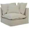Image 2 : BNIB - Moe's Olivia Modular Sand Corner Chair - Msrp $1549 - UB-1025-34 - 40"W x 40"D x 31.75"H