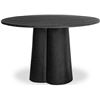Image 3 : BNIB - Moe's Mono Dining Table - Black - Msrp $2099 - VH-1017-02-0 - 47"W x 47"D x 30"H