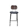 Image 1 : New - Set of 2 Giotto Barstool Upholstered - FA-1051-H75-STWP - Matte Black