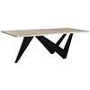 Image 2 : New- Moe's Bird Dining Table (base not in box)- Msrp $3349 - VE-1068-24-0 - 88"L x 38"W x 30"H