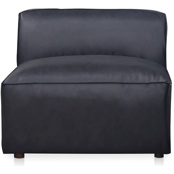 BNIB - Moe's - Form Modular Vantage Slipper Chair Black Leather - MSRP $2,199.00 - XQ-1002-02 - 31.0