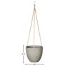Image 3 : 3-Pcs BNIB - LH Home Classic Medium Hanging Pot - Wash White, RV: $157.5 CAD (PAT020-M) - 9.8 x 9.8 