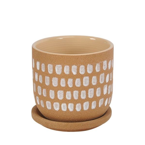 BNIB - Moe's Home Collection - Botanical Planter - Natural - VZ-1029-24 - 4.5"W x 4.5"D x 4.5"H