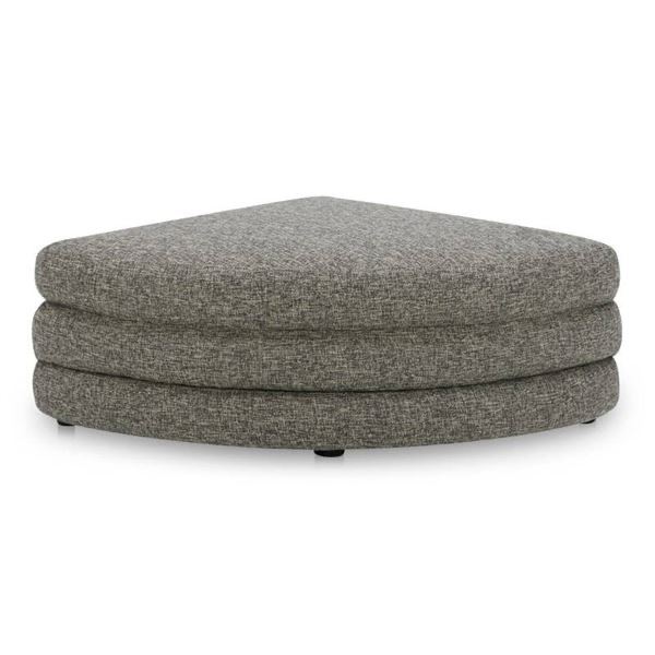 BNIB - Moe's - Lowtide Ottoman - Stone Tweed - MSRP $999 - 39.37" x 39.37" x 15.35"