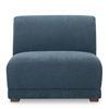 Image 1 : BNIB - Moe's - Fraser Modular Slipper Chair Deep Blue - MSRP $1,649 - FO-1036-19 - 35.4"W x 36.6"D x