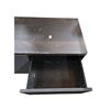 Image 4 : Modern Low-Profile Storage Credenza with Gold Accents - 55"W 18"D 24"H