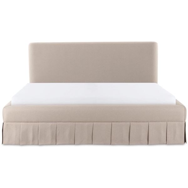 BNIB - Moes - Maren King Bed Beige - MSRP $3,649 - 85" W x 92" D x 45.3" H