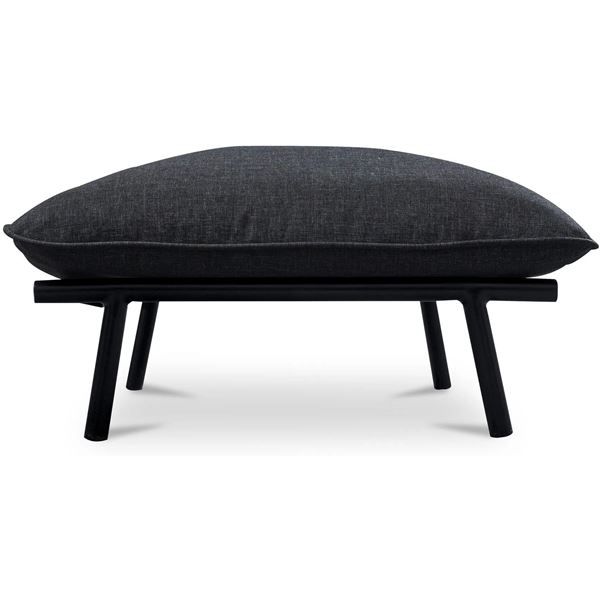 BNIB - Moes - Morgan Outdoor - Ottoman - Speckled Charcoal - MSRP $1,149 - MO-1026-07 - 29.1" W x 26