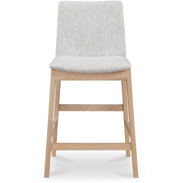 BNIB - Moe's - Deco Oak Counter Stool in Light Grey - MSRP $859.00 - BC-1138-29 - 21.7â€ W