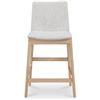 Image 1 : BNIB - Moe's - Deco Oak Counter Stool in Light Grey - MSRP $859.00 - BC-1138-29 - 21.7â€ W