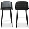 Image 2 : New - Moe's - Looey Counter Stool - Set of 2 - Black - MSRP $289.00 - Item # QX-1008-02 - 18" W x 20