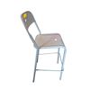 Image 2 : Modern Matte Gray Folding Metal Barstool...