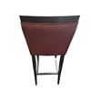 Image 3 : Contemporary Textured Brown Leatherette Barstool...