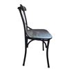 Image 2 : Industrial Cross-Back Dining Chair - Metal Frame & Wood Seat - RV $245...