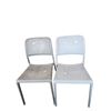 Image 2 : 3-Pcs Contemporary Perforated Molded Plastic Dining Chairs...