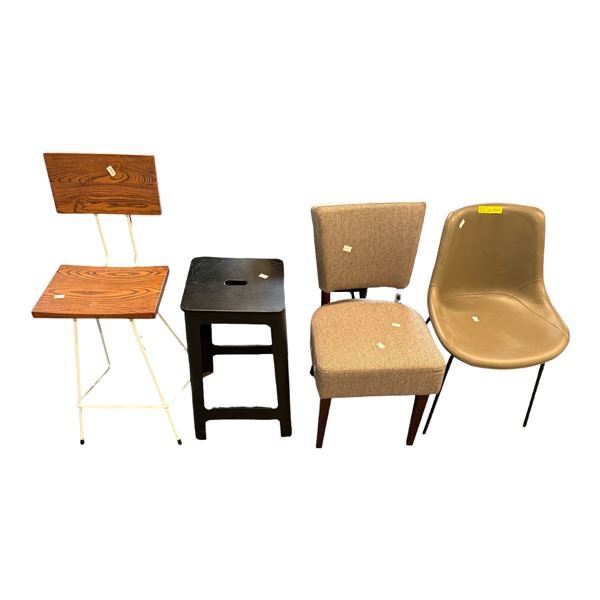 Lot of 4 - Office Task Chair and Bar stools.