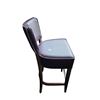Image 2 : Modern Blue Leatherette Natural Wood Barstool...