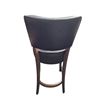Image 3 : Modern Blue Leatherette Natural Wood Barstool...