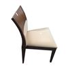 Image 2 : Modern Beige Leatherette Wood Dining Chair...