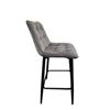 Image 2 : Grey Velvet Bar Chair, RV: $