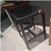 Image 2 : Black Wooden Vanity Stool, H24" x 16" x 13.5" - RV: $145...