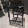 Image 3 : Black Wooden Vanity Stool, H24" x 16" x 13.5" - RV: $145...