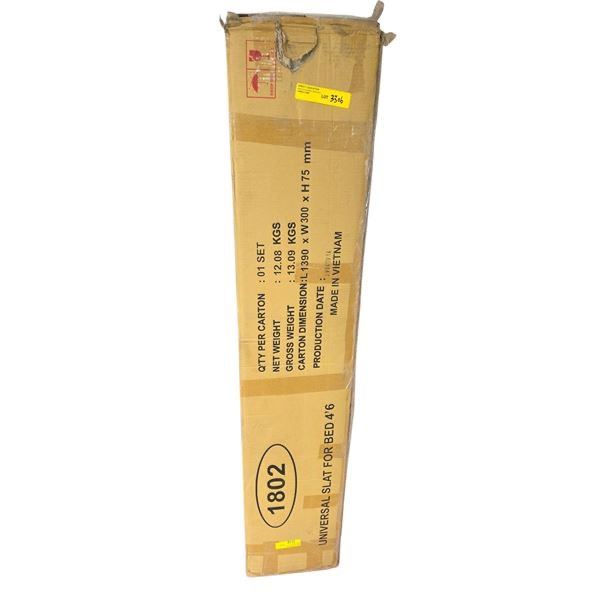 2 boxes of universal slats for bed 4ft 6"...
