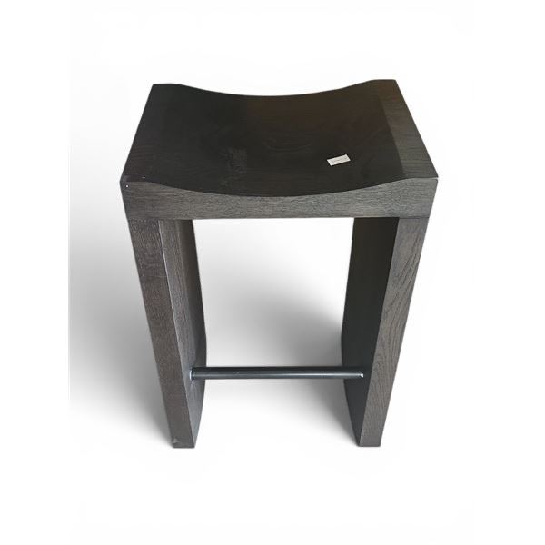 Dip Counter Stool Brushed Dark Brown Oak (26"H)...