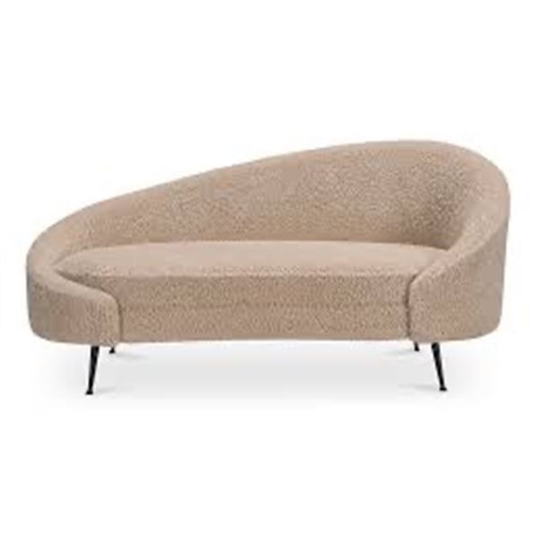 BNIB MOE'S Abigail Chaise Light Brown Faux Shearling -ME-1053-21 : RV $2,199.99