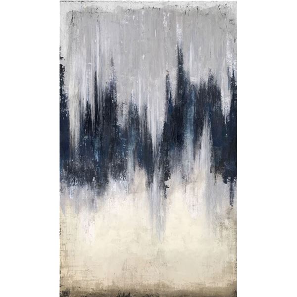 BNIB - Moe's Shades Painting - Black/White - MSRP $1,649 - WP-1225-37 - 59"W x 2"D x 98.5"H