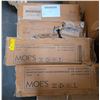 Image 2 : BNIB - Moe's - 4pc assorted furniture parts - coffee table bases, Everett King bed slats