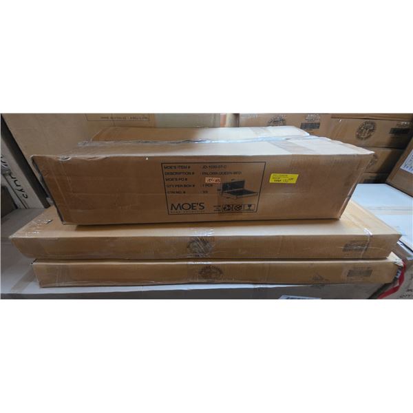 BNIB - Moe's furniture parts - parson console table base and bed parts
