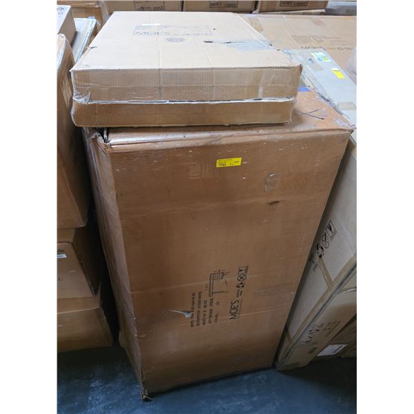 BNIB - Moe's assorted furniture parts - O2 Desk top only, Moetini bar cart glass top, Paloma nightst