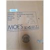 Image 4 : BNIB - Moe's assorted furniture parts - O2 Desk top only, Moetini bar cart glass top, Paloma nightst