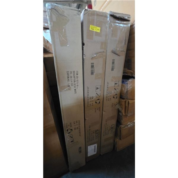 BNIB - Moe's - 3pc Martos Desk White tops only (missing base) - ER-1075-18-A