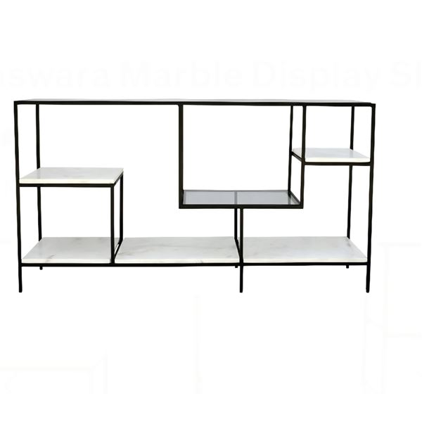BNIB - Moe's 8pc Banswara Marble Display Glass Tops only (missing bases)