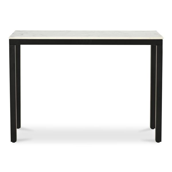 BNIB - Moe's 6pc Parson console table white marble base (missing top)