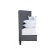 Image 2 : BNIB - Moe's Eliza Queen Bed Dark Grey Fabric Headboard Only (missing parts)