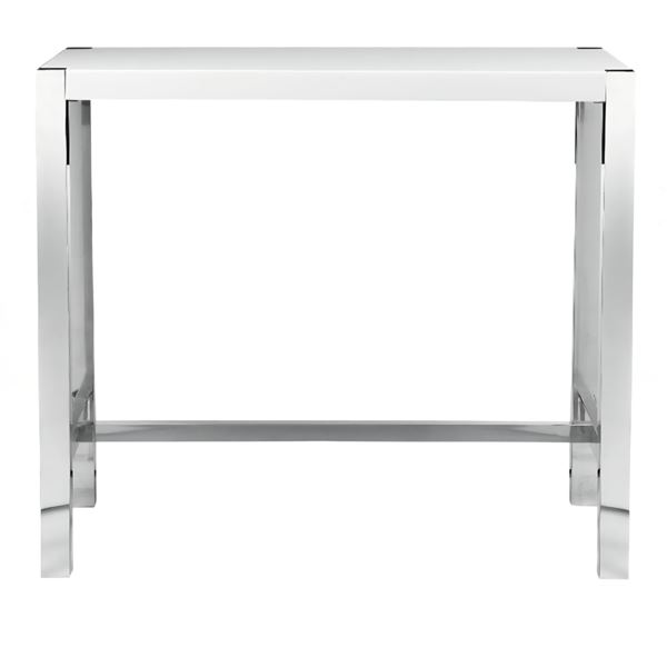 BNIB - Moe's - Riva Bar Table White - MSRP $1,399 - ER-1080-18 - 47" W x 24" D x 41" H