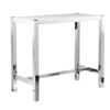 Image 2 : BNIB - Moe's - Riva Bar Table White - MSRP $1,399 - ER-1080-18 - 47" W x 24" D x 41" H