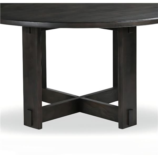 BNIB - Moe's - 4pc Glenn Round Dining Table Dark Brown Base, Hardware (missing tops)