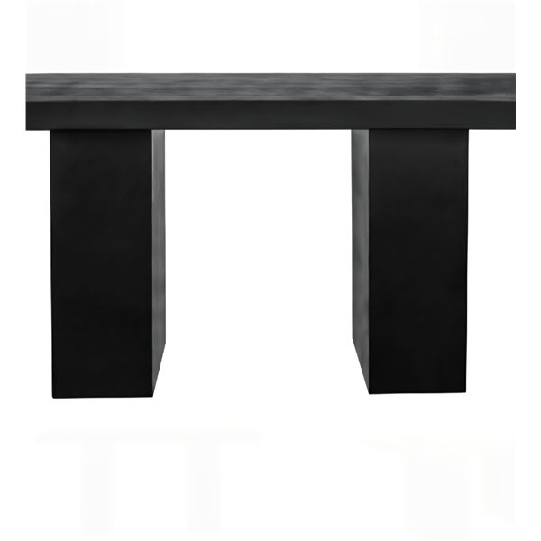 BNIB - Moe's - 3pc assorted Aurelious 2 outdoor dining table black bases (missing tops)