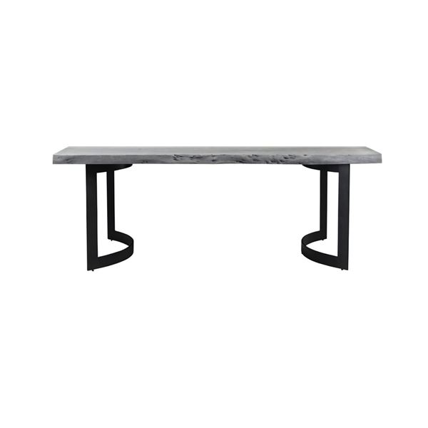 BNIB - Moe's - Bent dining table extra small weather grey base (missing top)